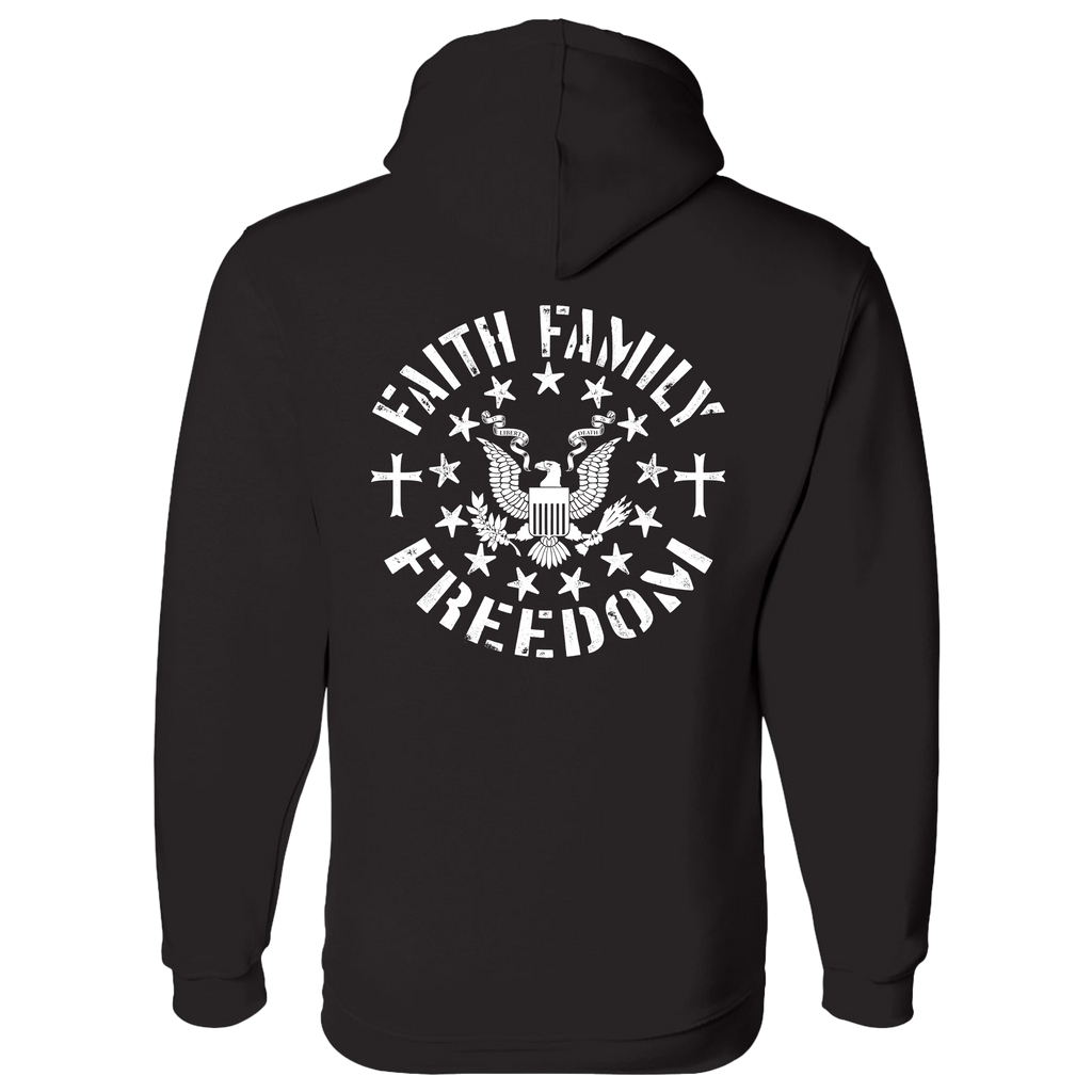 Faith Family Freedom Unisex Pullover Hooded Sweatshirt