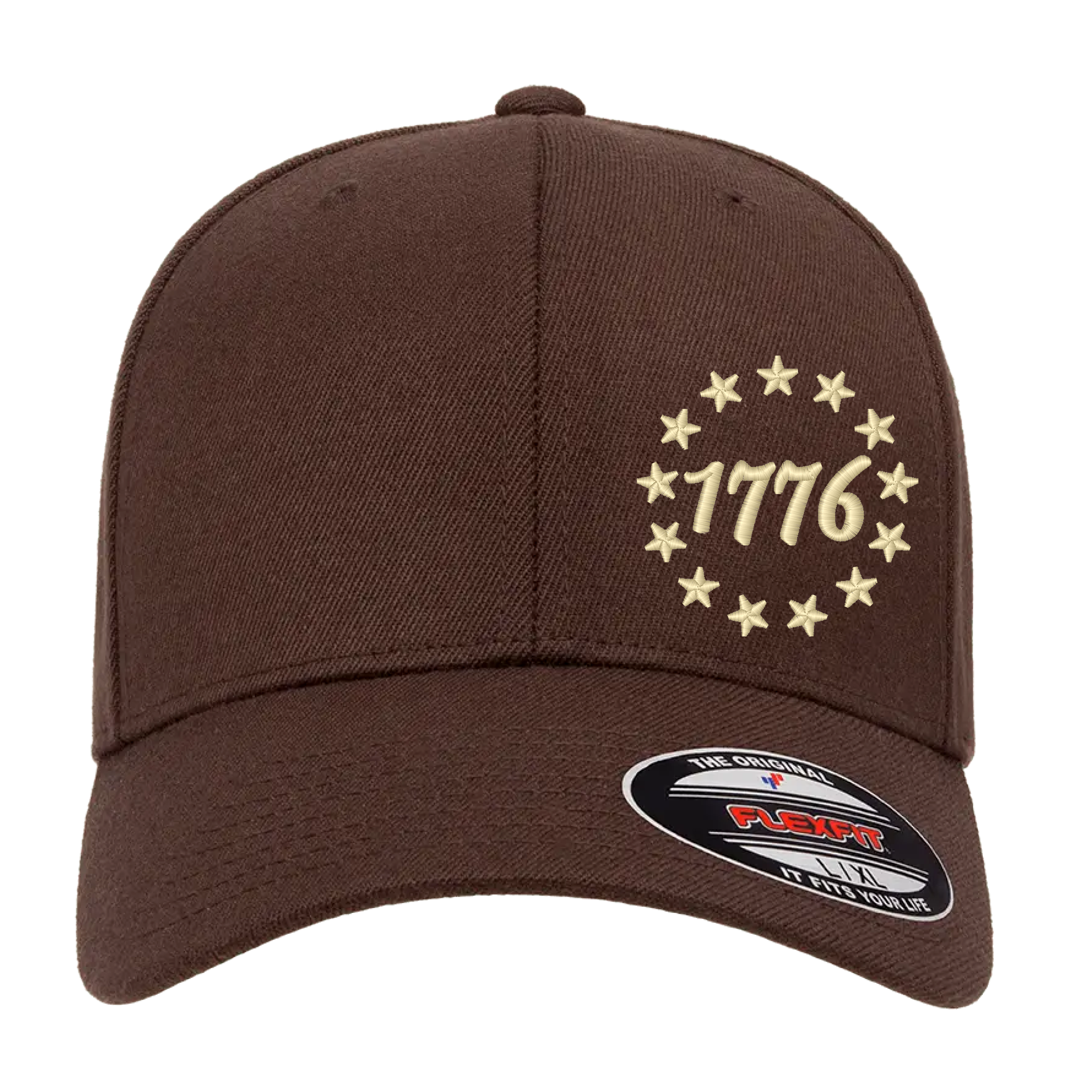 1776 & 13 Stars 3D Puff Embroidered Flexfit Hat