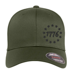 1776 & 13 Stars 3D Puff Embroidered Flexfit Hat