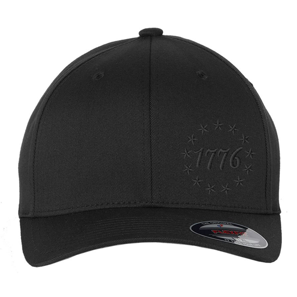 1776 & 13 Stars 3D Puff Embroidered Flexfit Hat