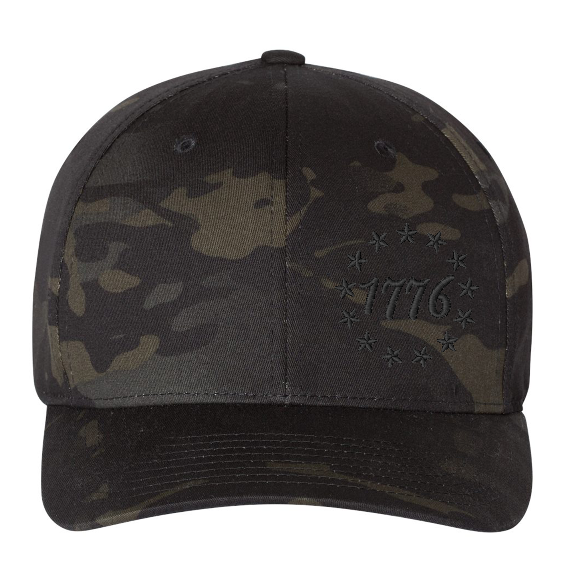 1776 & 13 Stars 3D Puff Embroidered Flexfit Hat