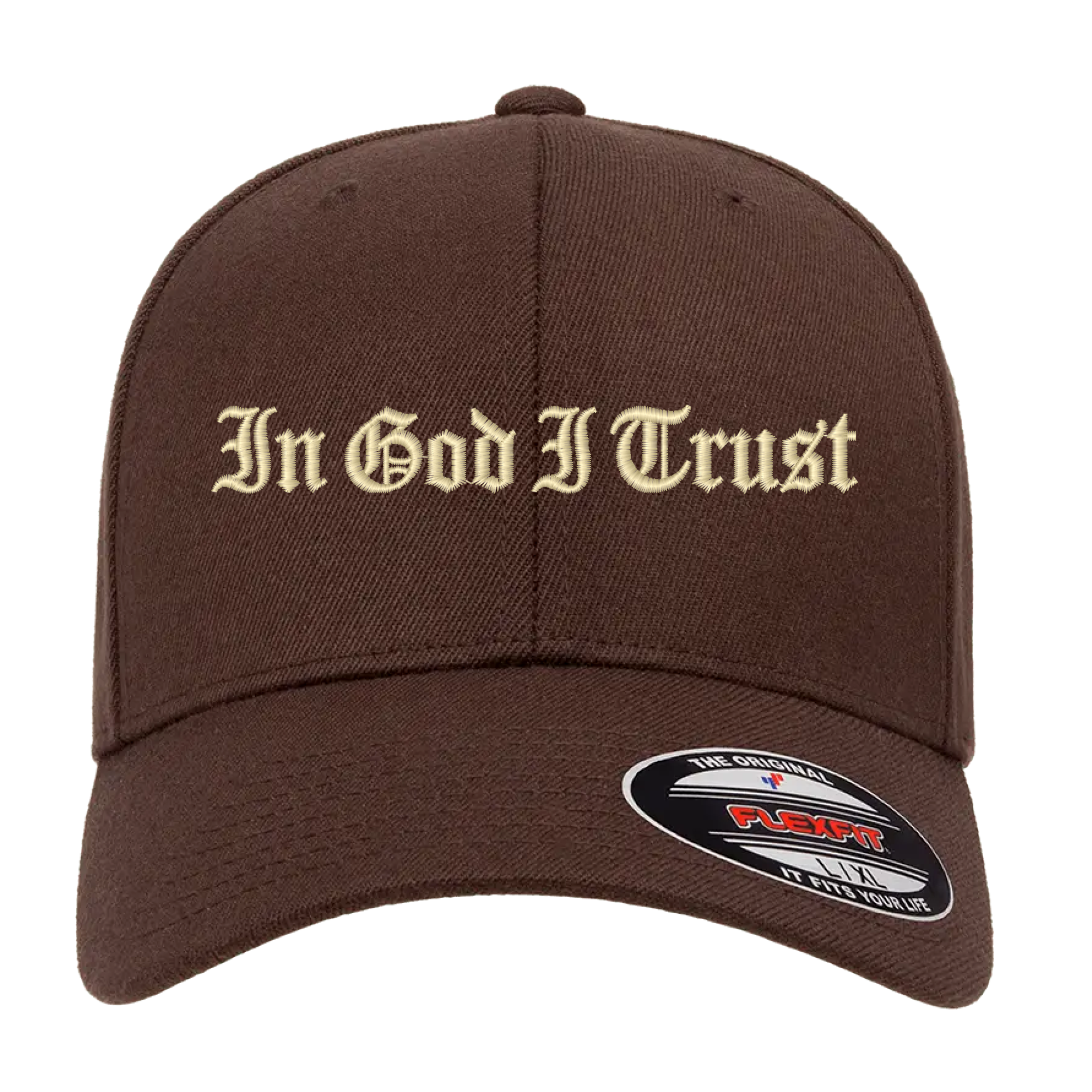 In God I Trust Embroidered Flexfit Hat