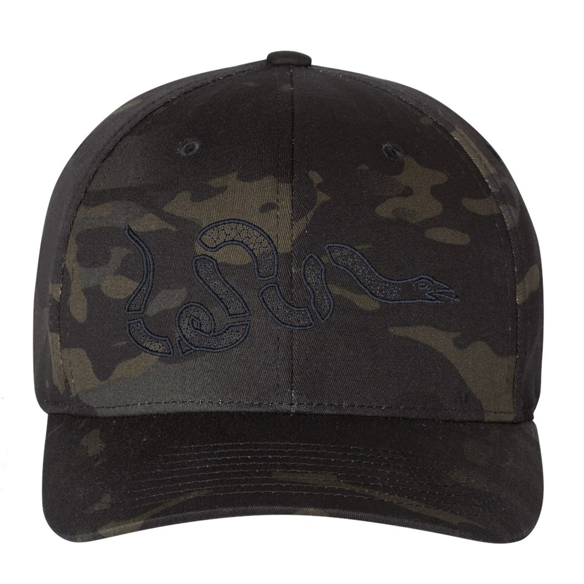 Join, or Die Snake Embroidered Flexfit Hat