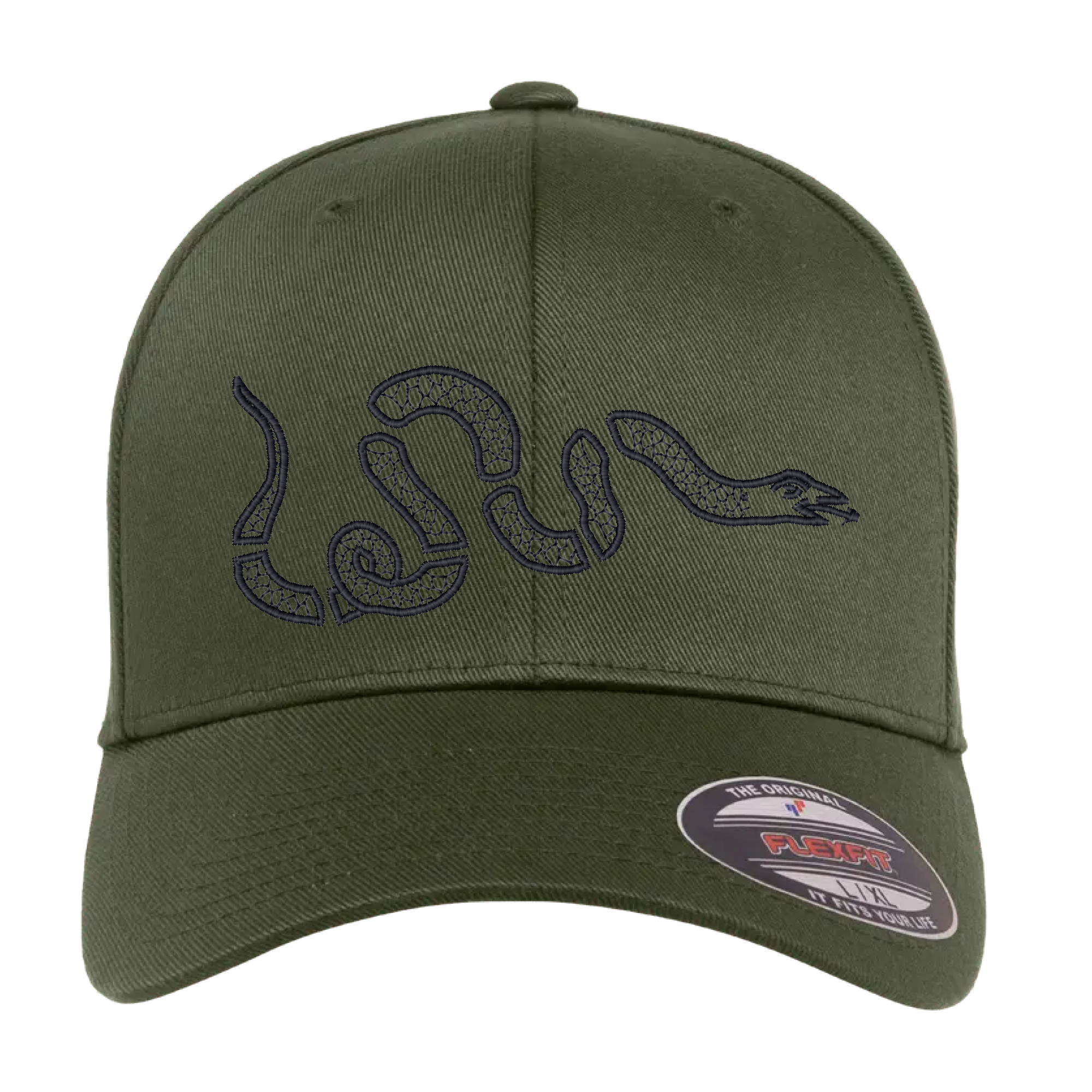 Join, or Die Snake Embroidered Flexfit Hat