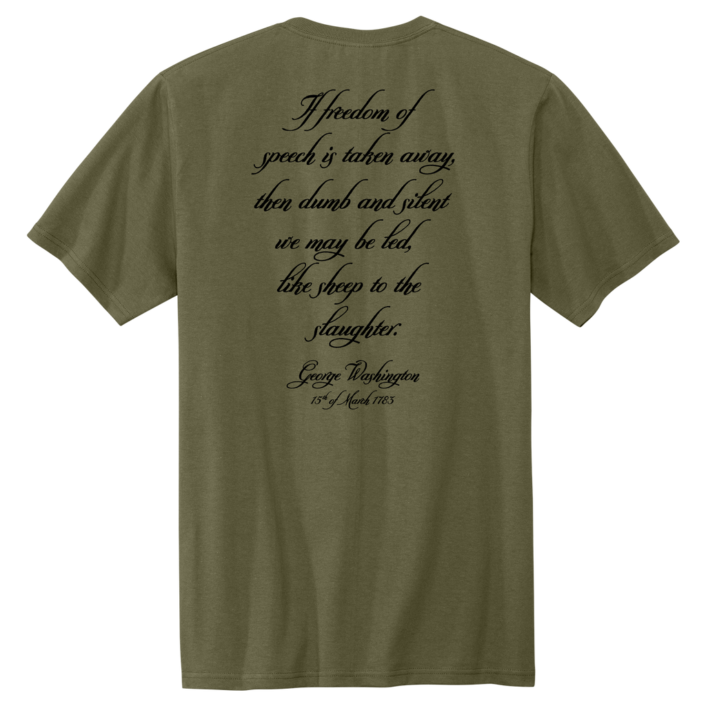 George Washington Newburgh Address Quote Unisex Short Sleeve Shirt