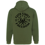 Faith Family Freedom Unisex Pullover Hooded Sweatshirt