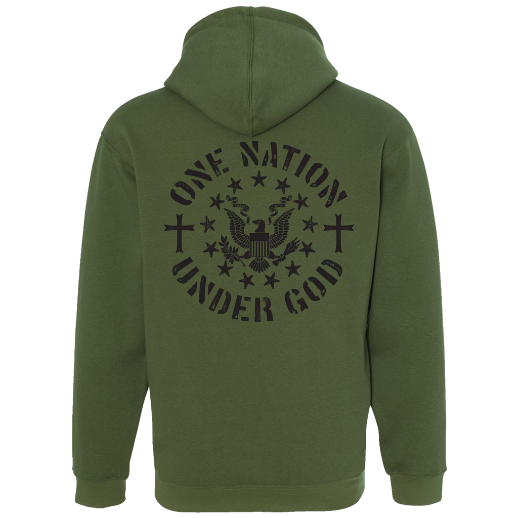 One Nation Under God Unisex Pullover Hooded Sweatshirt