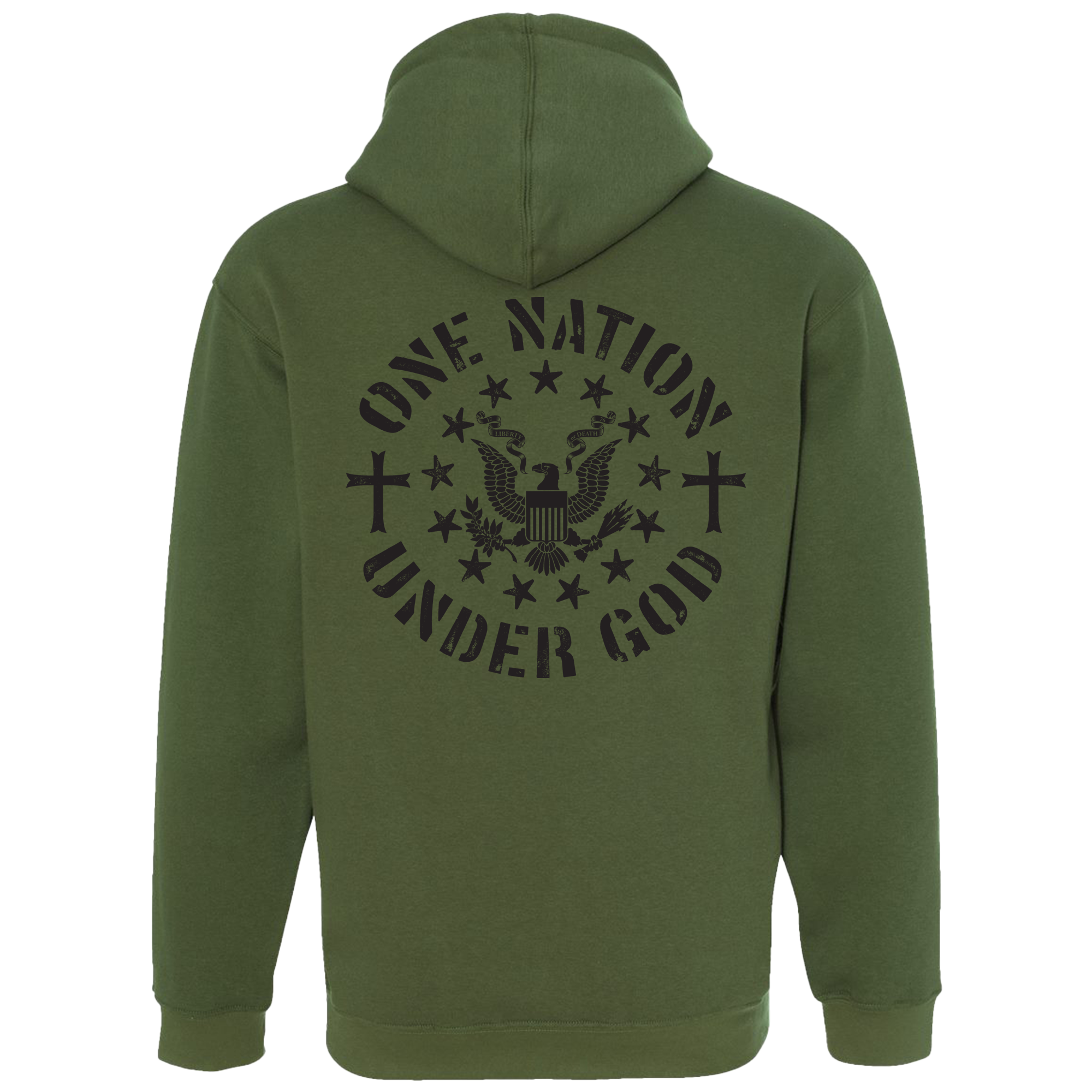 One Nation Under God Unisex Pullover Hooded Sweatshirt