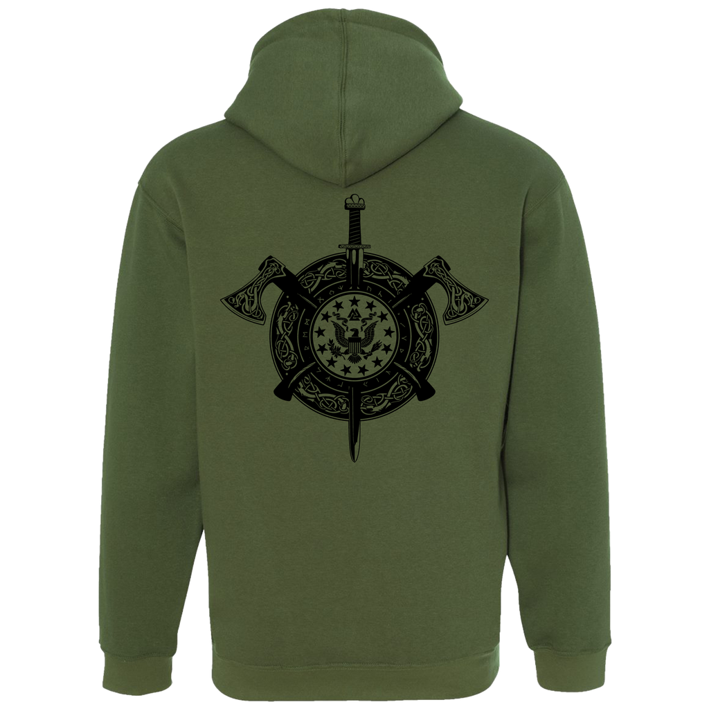 Viking Shield Unisex Pullover Hooded Sweatshirt