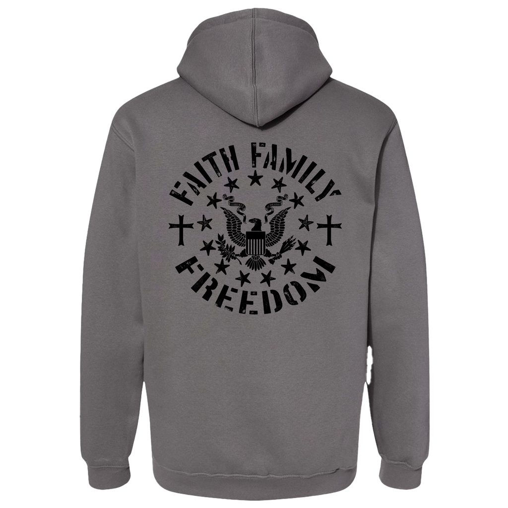 Faith Family Freedom Unisex Pullover Hooded Sweatshirt