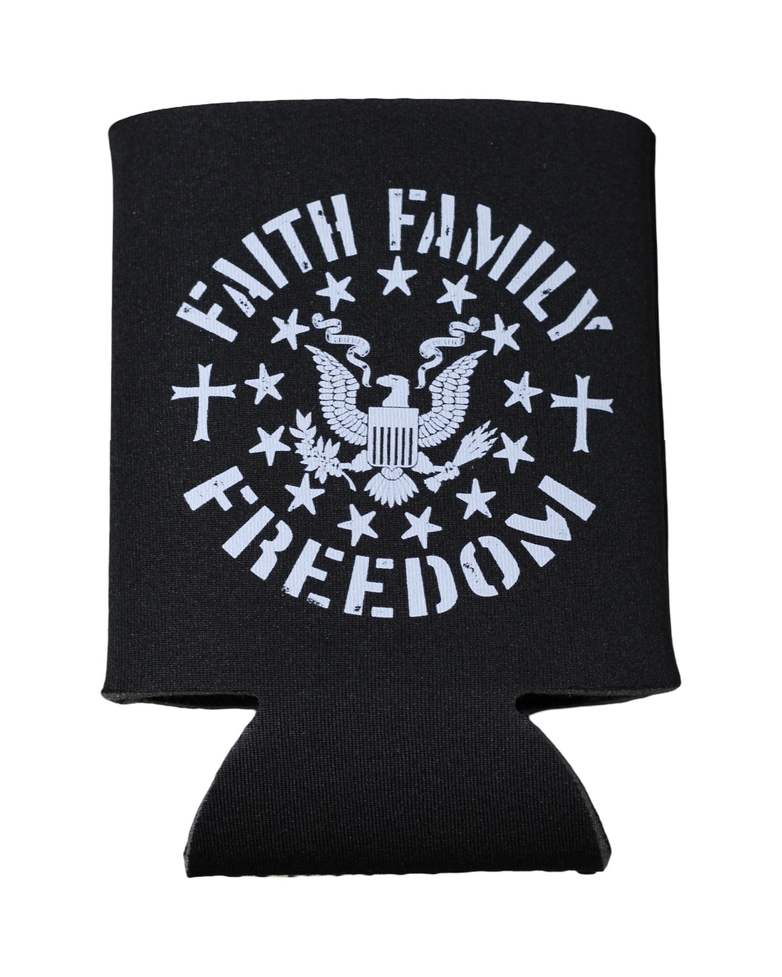 Faith Family Freedom 12 oz Can Cooler