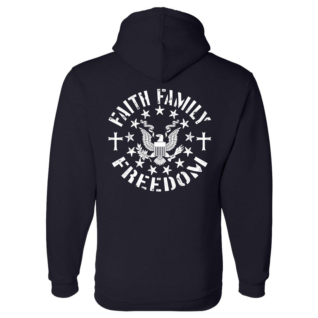Faith Family Freedom Unisex Pullover Hooded Sweatshirt
