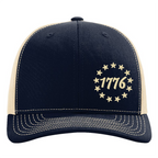 1776 & 13 Stars 3D Puff Embroidered Snapback Hat