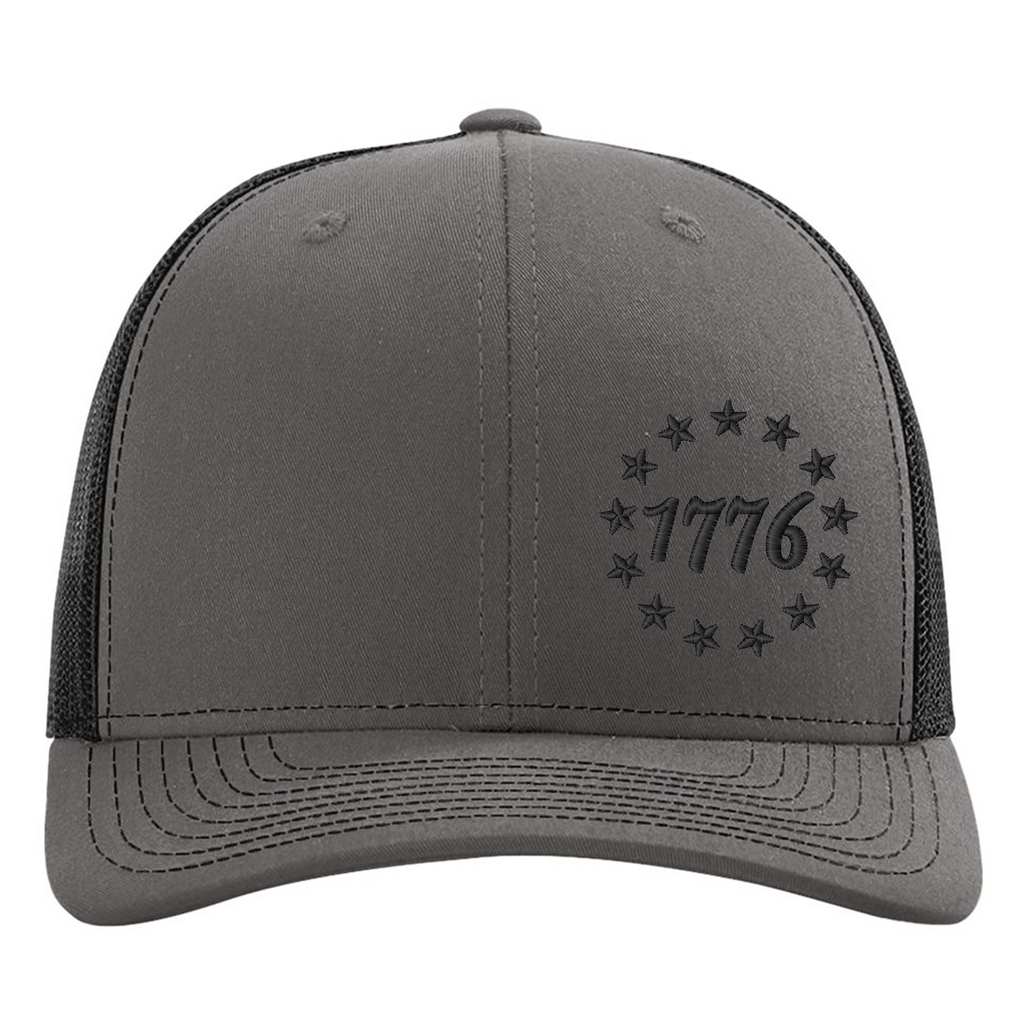 1776 & 13 Stars 3D Puff Embroidered Snapback Hat