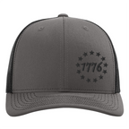 1776 & 13 Stars 3D Puff Embroidered Snapback Hat