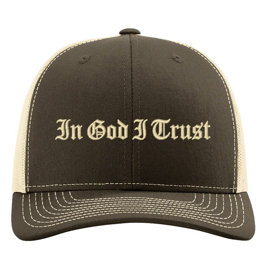 In God I Trust Embroidered Snapback Hat