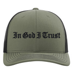 In God I Trust Embroidered Snapback Hat