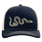 Join, or Die Snake Embroidered Snapback Hat