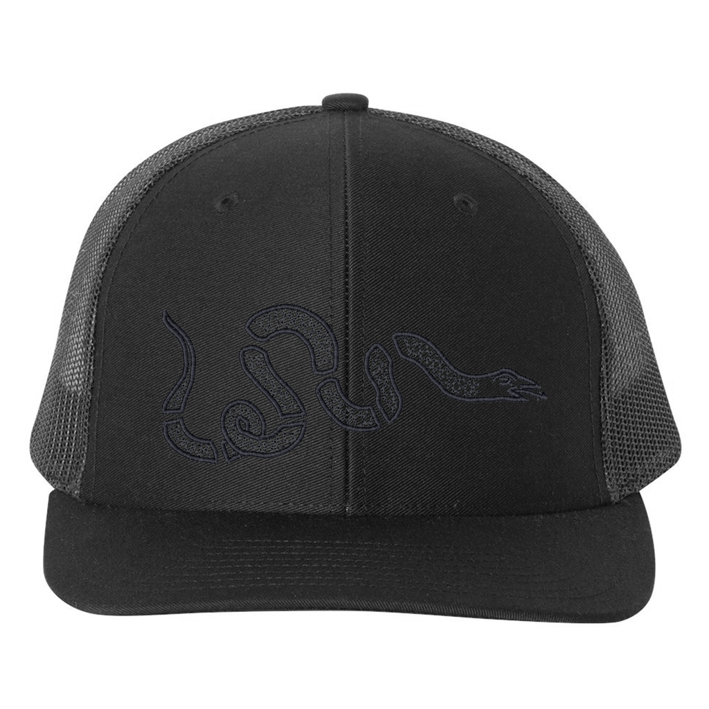 Join, or Die Snake Embroidered Snapback Hat