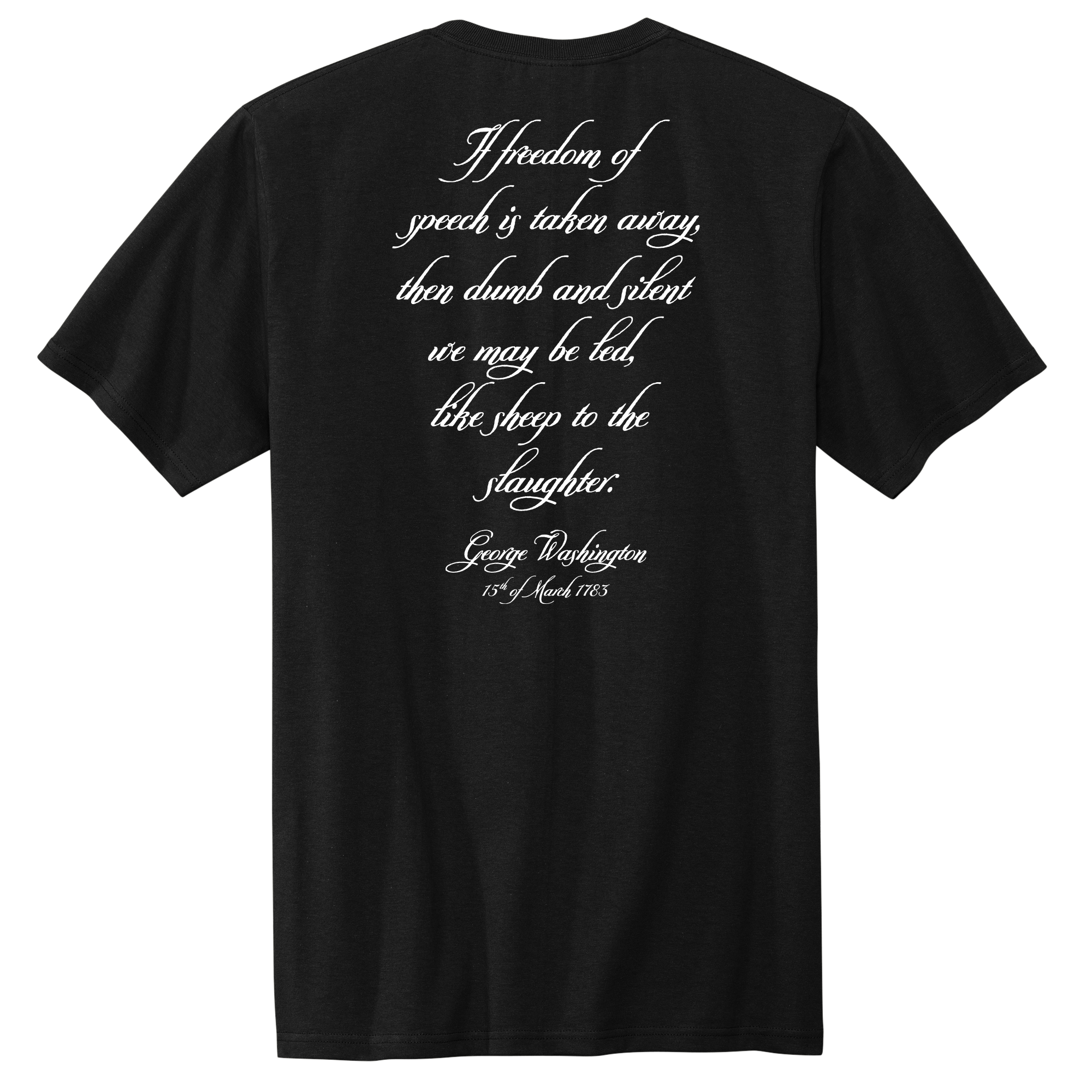 George Washington Newburgh Address Quote Unisex Short Sleeve Shirt