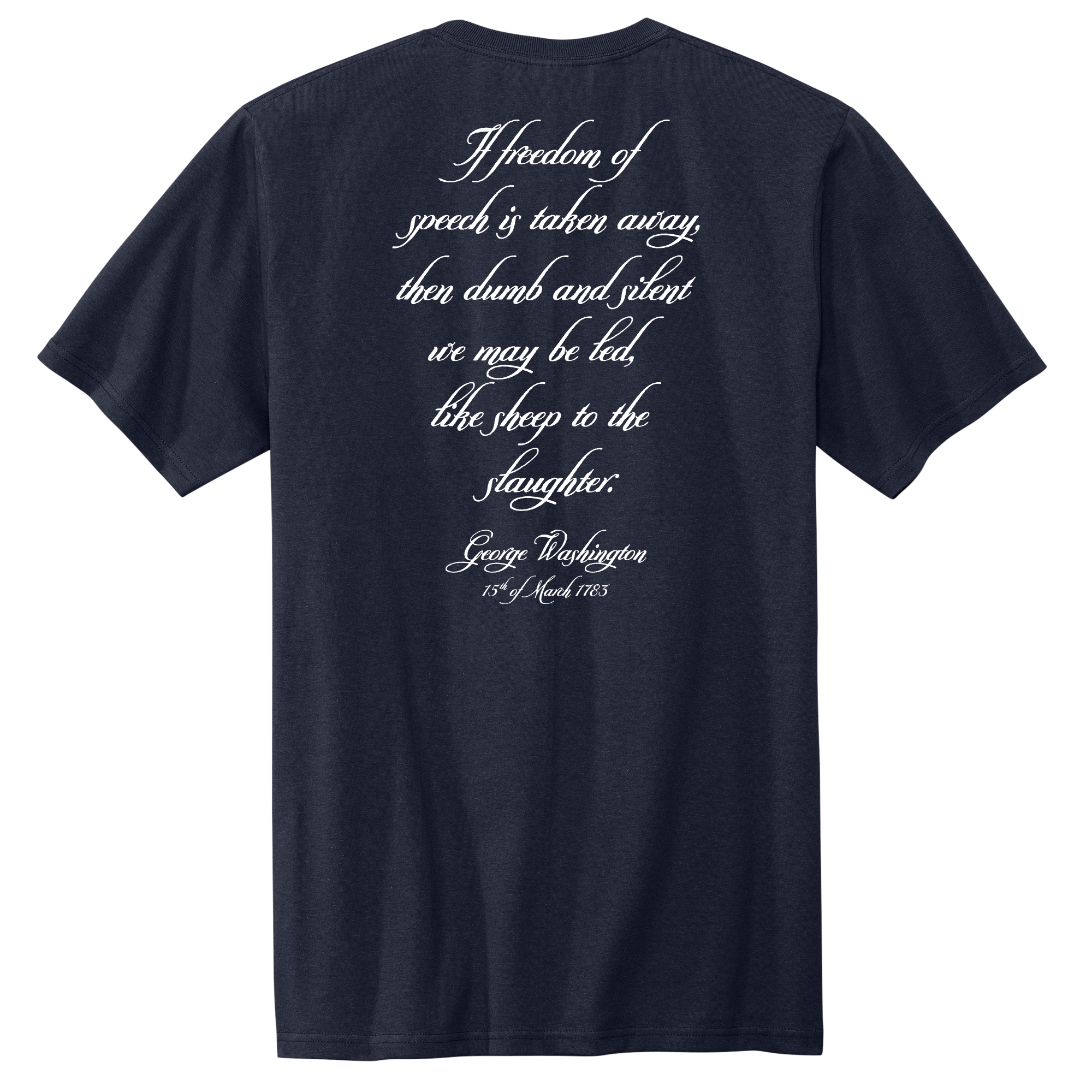 George Washington Newburgh Address Quote Unisex Short Sleeve Shirt
