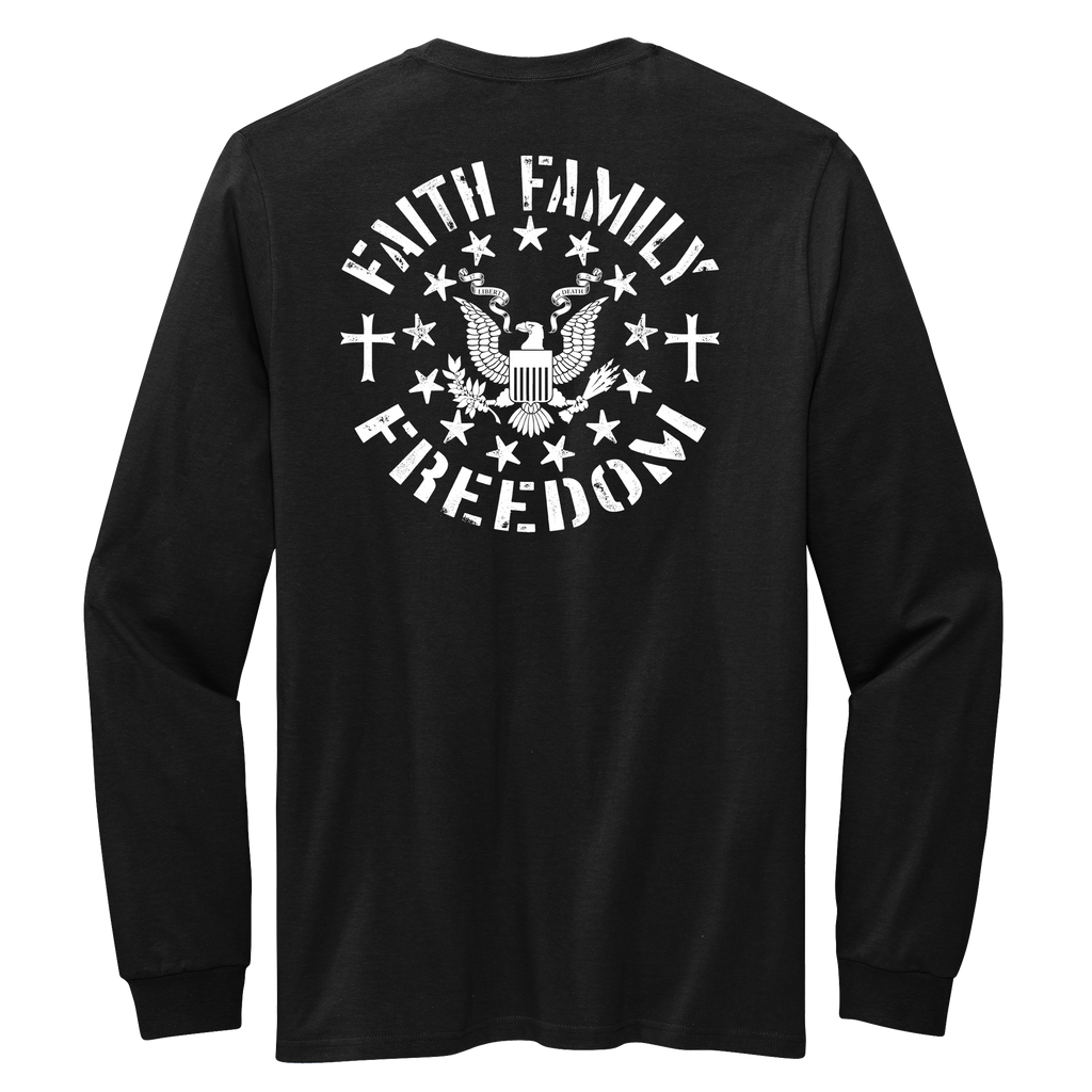 Faith Family Freedom Unisex Long Sleeve Shirt