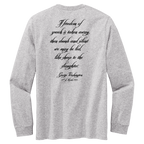 George Washington Newburgh Address Quote Unisex Long Sleeve Shirt