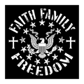 Faith Family Freedom Vinyl Sticker